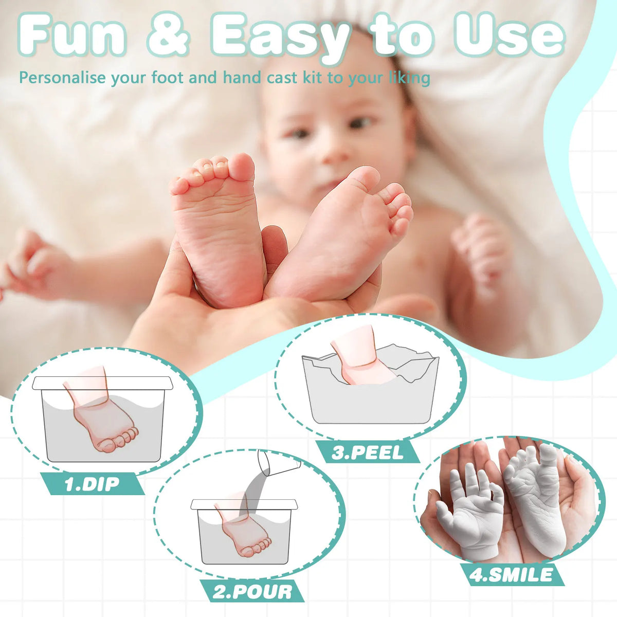 Forever Cast Baby Hand Casting Kit